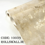 جزئیات بافت کاغذ دیواری پتینه قهوه‌ای کد 10039