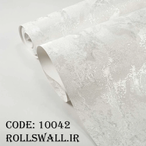 کاغذ دیواری شستشوپذیر PVC نقره‌ای در فضای نئوکلاسیک