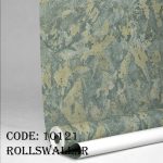 بافت برجسته کاغذ دیواری طرح پتینه سبز