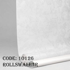دیوار شاخص اتاق خواب پوشیده از کاغذ دیواری طرح پتینه سفید کد 10126
