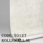 رول بازشده کاغذ دیواری PVC کرم کد 10127 آماده نصب