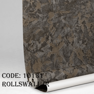 نصب شده کاغذ دیواری پتینه قهوه‌ای کد 10131 در پذیرایی مدرن