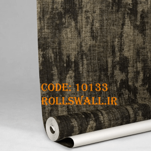 نصب کاغذ دیواری پتینه قهوه‌ای 10133 در پذیرایی مدرن