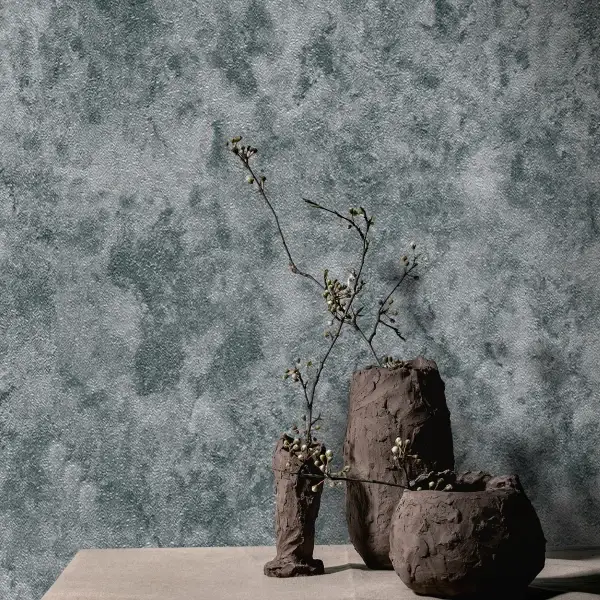 کاغذ دیواری طرح بافت آبی کد 10159 از آلبوم کربن - نمای نزدیک بافت برجسته