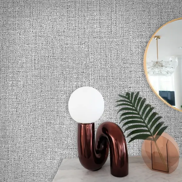 کاغذ دیواری طرح جودون خاکستری کد 10170 در دفتر کار