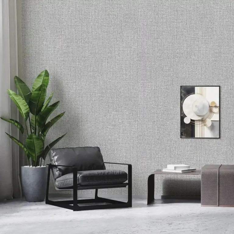 محیط اداری با کاغذ دیواری مدرن خاکستری