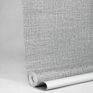 نمای نزدیک بافت برجسته کاغذ دیواری خاکستری