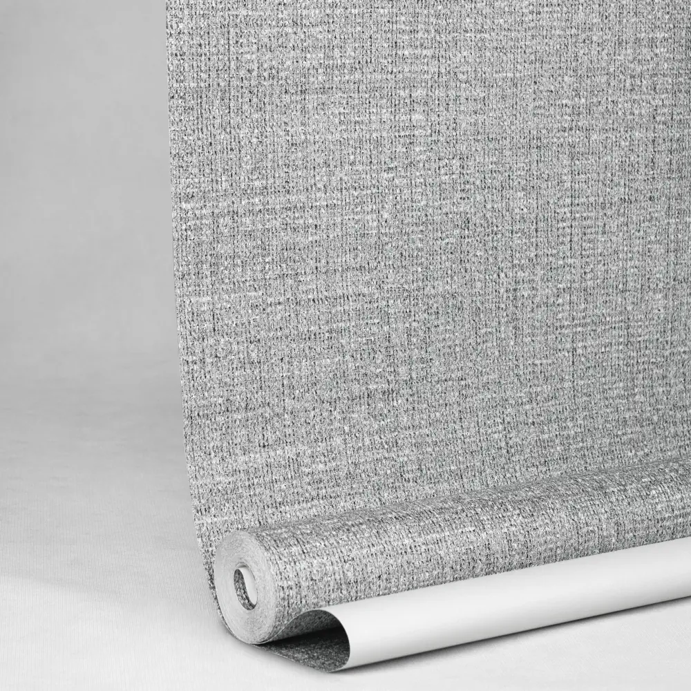 نمای نزدیک بافت برجسته کاغذ دیواری خاکستری