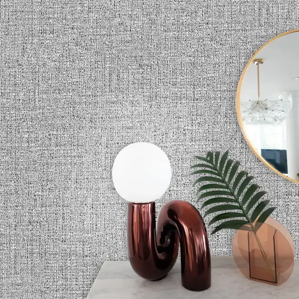 کاغذ دیواری طرح جودون خاکستری کد ۱۰۱۷۱ در دفتر کار