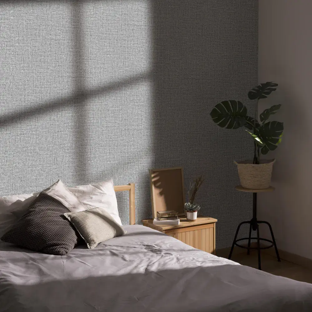 محیط اداری با کاغذ دیواری مدرن خاکستری