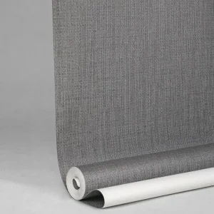 نمای نزدیک بافت برجسته کاغذ دیواری خاکستری