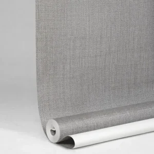 نمای نزدیک بافت برجسته کاغذ دیواری خاکستری