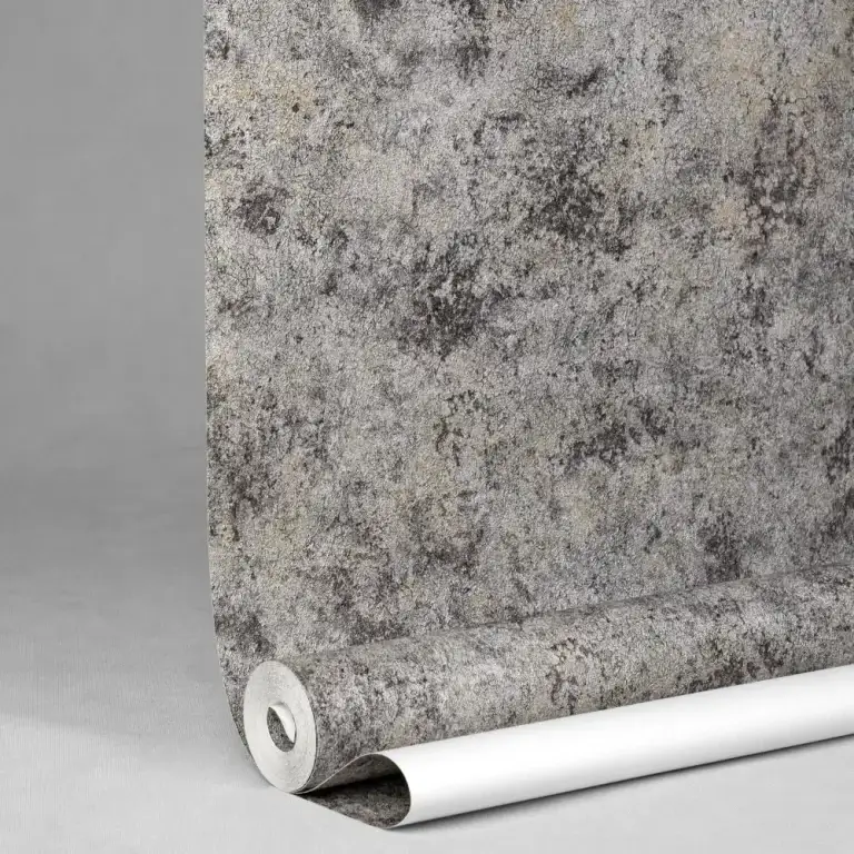 کاغذ دیواری pvc طرح پتینه خاکستری از شرکت اکستریم والز