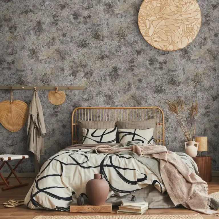 کاغذ دیواری طرح پتینه مناسب اتاق خواب و دیوار های شاخص