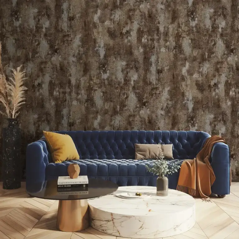 کاغذ دیواری پتینه برای سالن پذیرایی