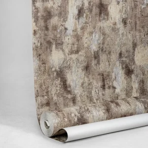 خرید کاغذ دیواری طرح پتینه قهوه ای کد 10230 از البوم کربن