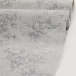 کاغذ دیواری طرح درختچه خاکستری قابل شستشو با طراحی مدرن